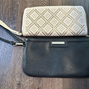 2 Clutches for 1 – Black & Cream – Good Condition